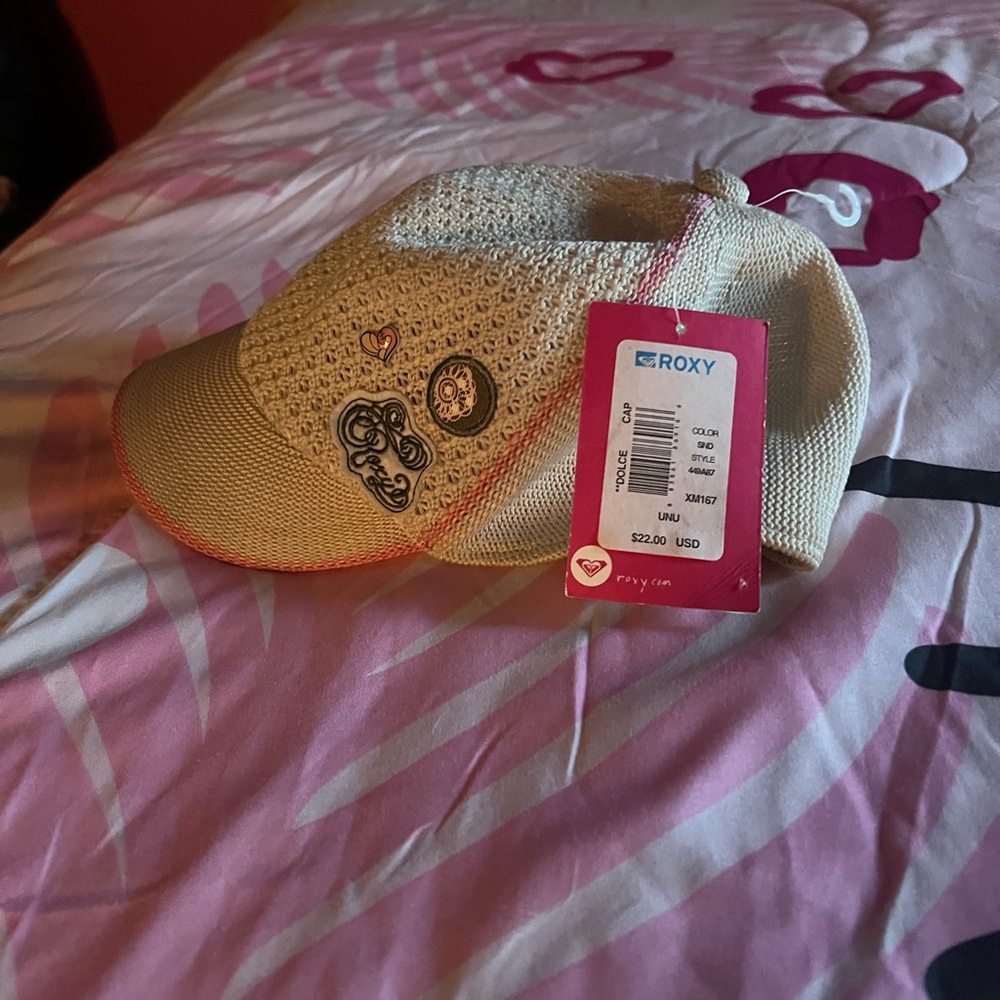 Roxy Kids Cream and Tan Hat